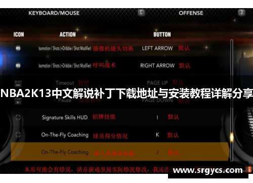 NBA2K13中文解说补丁下载地址与安装教程详解分享